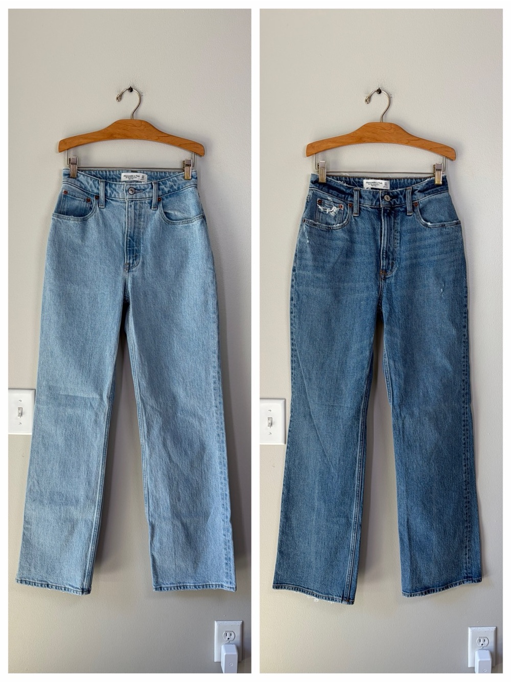 Abercrombie & Fitch Curve Love The ‘90s Relaxed High Rise Jeans Duo Size 24/00
